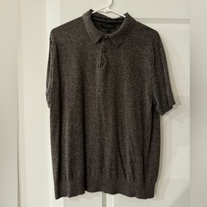 Men’s size L Banana Republic silk linen polo